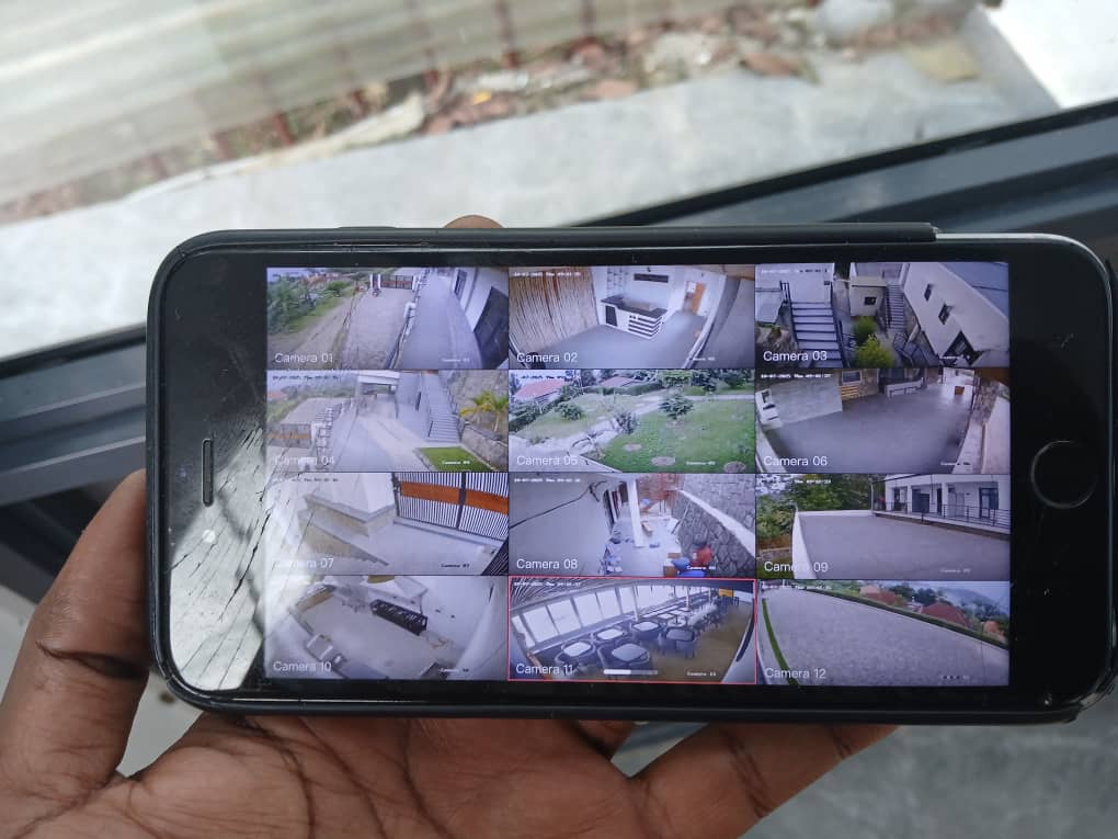 Mobile phone live feed from installed CCTV system